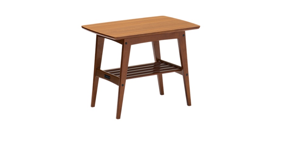 カリモク60（Karimoku 60） サイドテーブル（オーク） リビング用｜オーク材で丸みのあるデザイン、北欧モダンな雰囲気