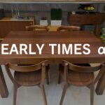 EARLY TIMES α（アーリータイムスアルファ）ウォルナットダイニング150cmダイニングチェア5点セット ダイニング用 ウォルナット材の深みある木目と上品な半艶仕上げが特徴。150cm天板は4人でゆったり使え、直線的で圧迫感の少ない設計。チェアは背当たりが柔らかく長時間でも快適。