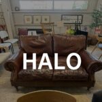 HALO（ハロー） BALMORAL（バルモラル） ソファ リビング用、ヴィンテージ加工を施した総本革張りとクラシカルなフォルムが魅力の、重厚感あふれる英国スタイルの高級ソファ