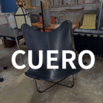CUERO（クエロ）BKF バタフライチェア MARIPOSA BLACK｜リビング用ラウンジチェア。身体の重さに合わせて本革のシートがゆるやかに沈み込み、身体を包み込むような座り心地。