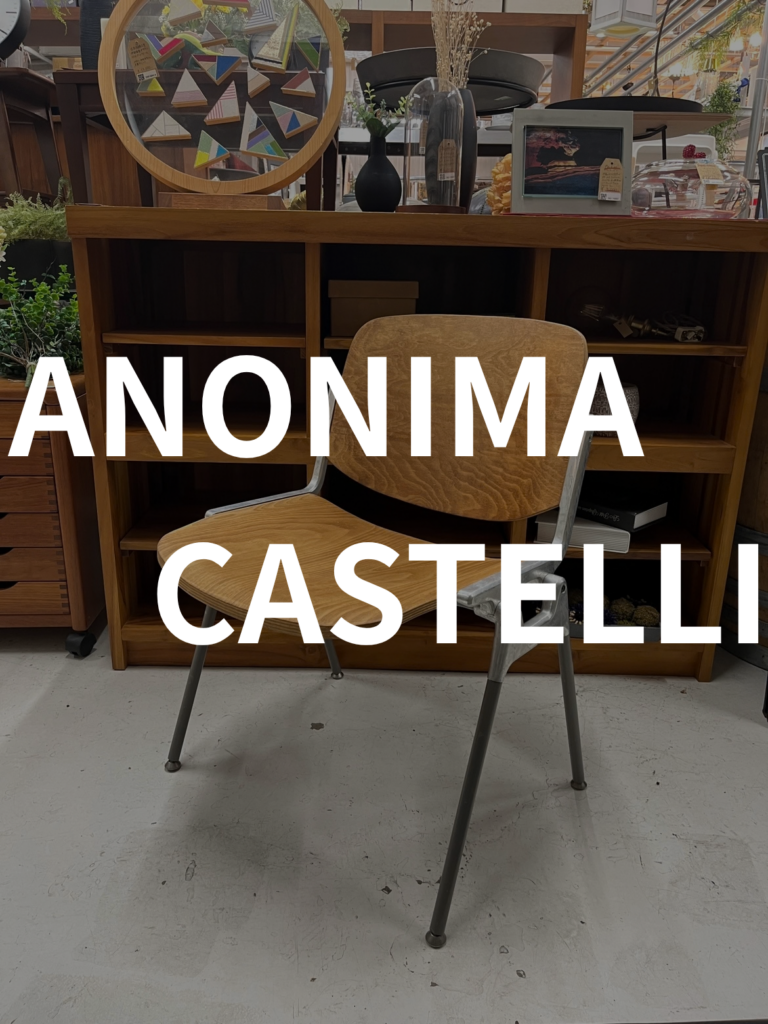 ANONIMA CASTELLI(アノニマカステッリ)DSC 106 ダイニングチェア。曲げ合板の薄い面がつくる、軽やかで一体感のある座面と背もたれが特徴。