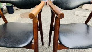 古家具ビンテージ品◾️National 木製家具 アームチェア 木製チェア 6D0CBBAD-3ADE-4105-B56B-