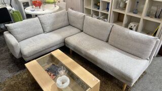 unico LOM ダイニングソファ美品　W1200 LGY-K ライトグレー unico LOM ダイニングソファ美品 W1200 LGY-K ライトグレー unico